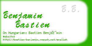 benjamin bastien business card